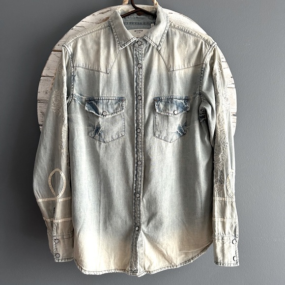 One Teaspoon Wolfgang Western Denim Shirt - Picture 11 of 16